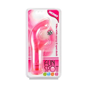 Şeffaf Kırmızı Titreşimli Klitoral Uyarıcılı 16.5CM G-Spot Jel Vibratör